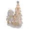 Фигурка декоративная "Снеговик и ёлка" (2xLR44), L11,5 W9 H15 см - фото 377024