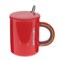 Кружка с крышкой, 350 мл, L12 W8 H10 см, 4в. - фото 383568