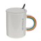 Кружка с крышкой, 350 мл, L12 W8 H10 см, 4в. - фото 383569