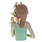 Фигурка декоративная "Девочка", L18 W14 H27 см - фото 386845