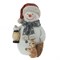 Фигурка декоративная "Снеговик",  L11,5 W10,5 H18 см, 2в. - фото 387091