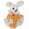 Фигурка декоративная "Заяц", L3 W2,5 H4 см, 8в. - фото 388046