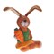 Фигурка декоративная "Заяц", L9 W9 H13 см, 4в. - фото 388274