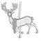 Изделие декоративное подвесное "Олень", L9,5 W3 H13 см - фото 390345