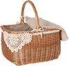 Корзинка с ручкой в комплект входит салфетка 34*26*21 см /высота ручки 37 см - фото 391159