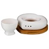 Набор для завтрака "Native" 2пр.: подставка д/яйца + солонка 10*9,5 см H=4,5 см - фото 391324