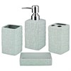 Lefard (Лефард) Набор для ванной комнаты 4 пр.:дозатор для мыла, мыльница, стакан для зубных щеток , стакан (кор=12к - фото 391354