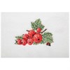 Полотенце "Красная см ородина",30х50. махра,белый,вышивка,100% х\б - фото 391786