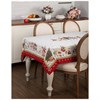 Скатерть "С новым годом" 140х180 см ,красный, 100% хлопок,твил - фото 391820