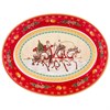 Блюдо lefard "Тройка" овальное 25х19,5х4,5 см красное - фото 392089
