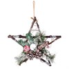 Изделие декоративное "Звезда с шишками и ягодами " D=30 см - фото 393157