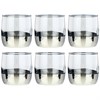 НАБОР СТАКАНОВ ИЗ 6 ШТ "ЧЕРНОЕ МОРЕ ДЕМИ СЕРЕБРО" 310 МЛ - фото 393467