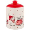 Банка для сыпучих продуктов коллекция "Christmas gift" 12.4x12.4x17.7 см - фото 393696