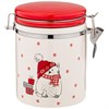 Банка для сыпучих продуктов с клипсой коллекция "Christmas gift" 14.1x10.2x14.2 см - фото 393709