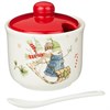 Сахарница с ложкой "Зимняя забава" 10*10 см H=9,5 см / 300 мл - фото 393868