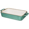 Блюдо для запекания с крышкой bronco "Nature" 1500 мл мятное - фото 395167