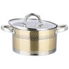 Кастрюля agness со стеклянной крышкой, нерж.сталь, 2,5 л 18х10 см - фото 396523