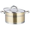 Кастрюля agness со стеклянной крышкой, нерж.сталь, 3,5 л 20х11 см - фото 396527