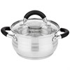 Кастрюля agness со стекл. крышкой 1,7 л. 16*9,5 см - фото 396698