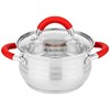 Кастрюля agness со стекл. крышкой 2,6 л. 18*11,5 см - фото 396720