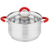 Кастрюля agness со стекл. крышкой 4,6 л. 22*13,5 см - фото 396726