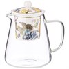 Чайник стеклянный с фарфоровым ситом lefard "Фрукты" 600 мл - фото 396885
