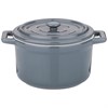 Кокотница с крышкой agness 15,4*11,9*8,1 см 460 мл серая - фото 396959