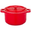 Кокотница с крышкой agness 15,4*11,9*8,1 см 460 мл красная - фото 396963