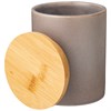 Банка для сыпучих продуктов 570 мл коллекция "Glaze collection" цвет:серый меланж - фото 397022