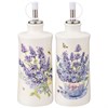 Набор для масла/уксуса "Прованс лаванда" 2пр. 6,5*6,5 см H=14,5 см / 300 мл - фото 397520
