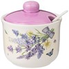 Сахарница с ложкой "Прованс лаванда" 10*10 см H=9,5 см / 300 мл - фото 397535