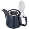 Чайник с металл.ситом и крышкой bronco "Luster" 500 мл синий - фото 397742