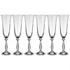 Набор бокалов для шампанскoго из 6 штук "Анжела" 190 мл - фото 398031