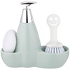Дозатор для моющего средства 500 мл + губка и щетка 20*9*18 см - фото 398152