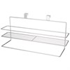 Навесной держатель для полотенца с полкой 40*12*16 см цвет:хром - фото 398292