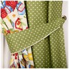 Комплект штор кухонных из 2х шт "Джем", 145х180 см , 100% хлопок шампань+салатовый - фото 398464