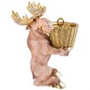 Фигурка декоративная "Лось с корзиной" - фото 399242
