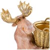 Фигурка декоративная "Лось с корзиной" - фото 399243