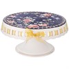 Тортовница на ножке lefard "Grace" синяя - фото 399535