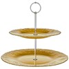 Этажерка двухъярусная "Golden glow" 28/21 см - фото 399662