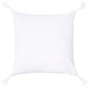 Подушка декоративная 35х35 см  "Мини" ,велюр,белый,100% пэ - фото 402147