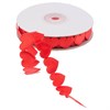Лента атласная объёмные сердца, красная, шир 1,8 см , боб 10,5м - фото 402170