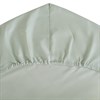Простыня на резинке из сатина мятного цвета из коллекции Wild, 160х200х30 см - фото 402225