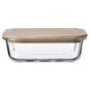 Контейнер для запекания и хранения Smart Solutions с крышкой из бамбука, 1050 мл - фото 402247