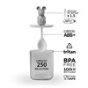 Банка для сыпучих продуктов Lucky Mouse Seasoning с ложкой, 250 мл - фото 402536