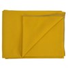 Покрывало из фактурного хлопка горчичного цвета с контрастным кантом из коллекции Essential, 230х250 см - фото 403278