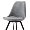 Стул Pirel, шенилл, серый - фото 403723