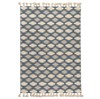 Ковер из хлопка синего цвета Argyle из коллекции Ethnic, 160х230 см - фото 404167