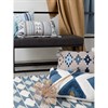 Ковер из хлопка синего цвета Argyle из коллекции Ethnic, 160х230 см - фото 404168