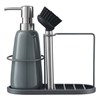 Органайзер с диспенсером для мыла Gunvor, 380 мл, серый - фото 404377